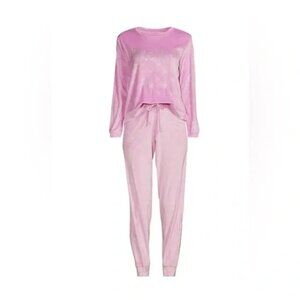 NWT Juicy Couture Velour Bling Tracksuit Sz:M Soft Glow Pink top & Pants Y2K